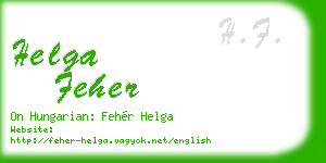 helga feher business card